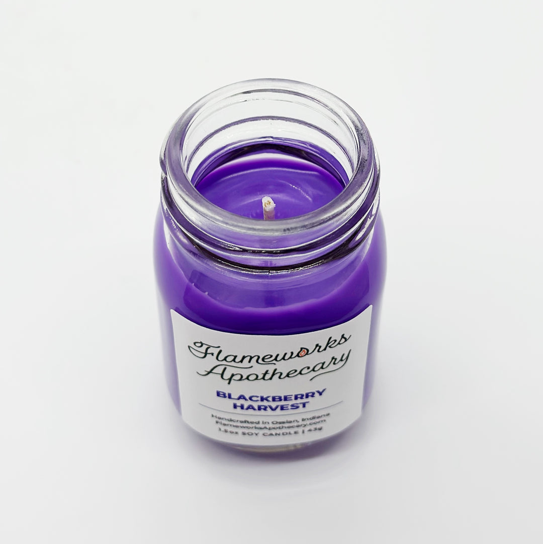 Blackberry Harvest 1.5 oz Mini Mason Jar Candle