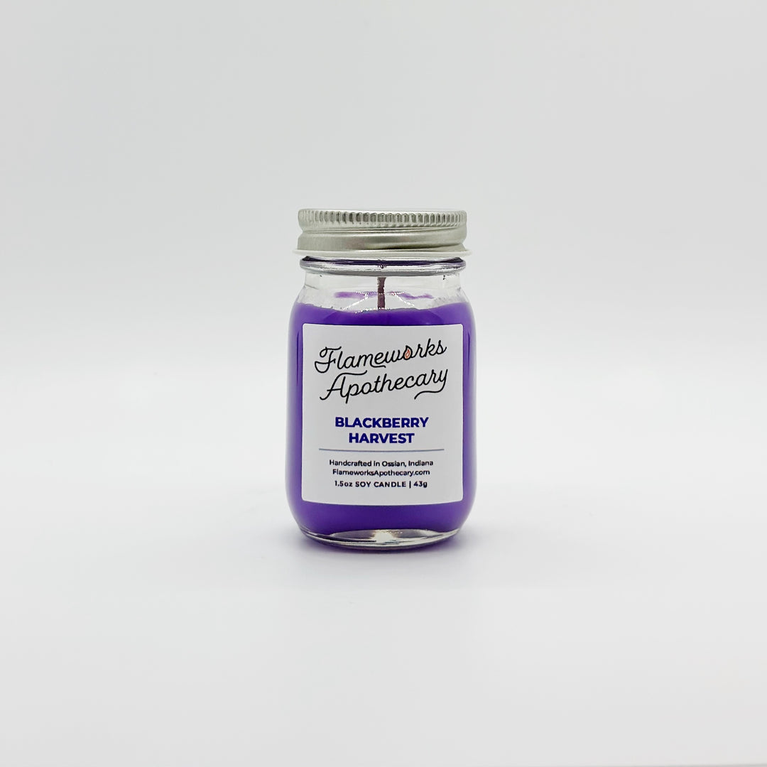 Blackberry Harvest 1.5 oz Mini Mason Jar Candle