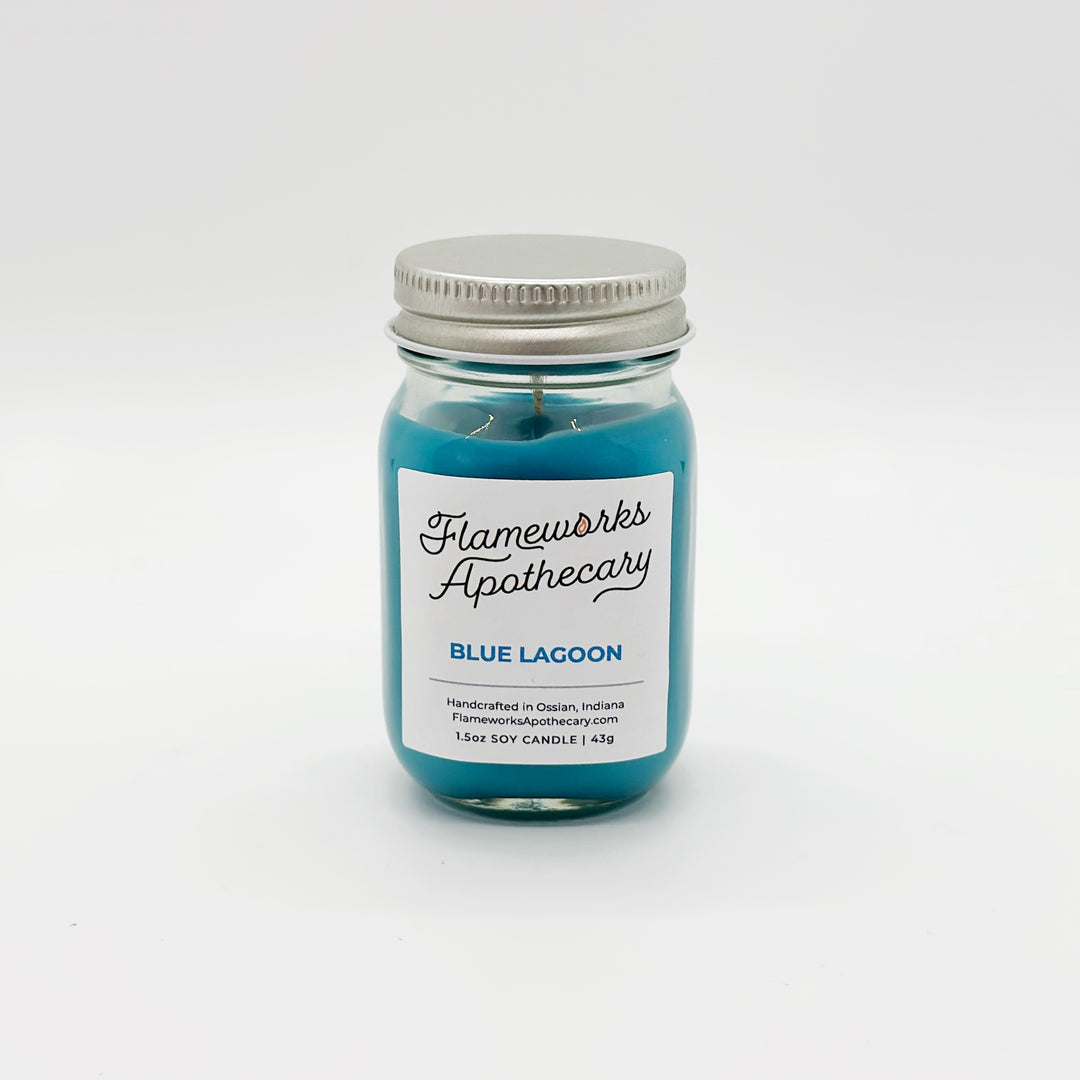 Blue Lagoon 1.5 oz Mini Mason Jar Candle
