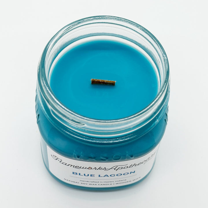 Blue Lagoon 8 oz Mason Jar Candle