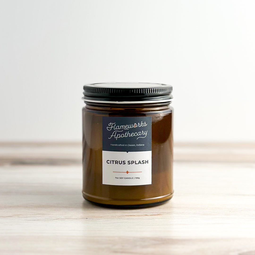 Citrus Splash 7 oz Amber Jar Candle