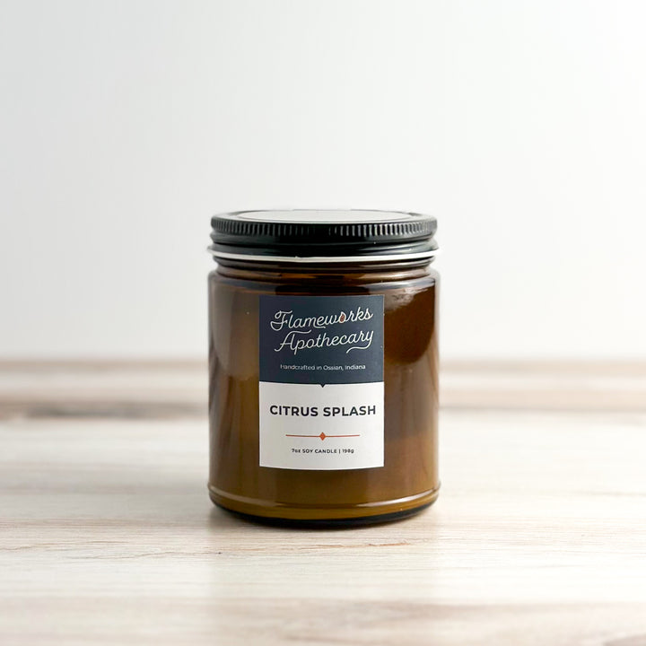 Citrus Splash 7 oz Amber Jar Candle