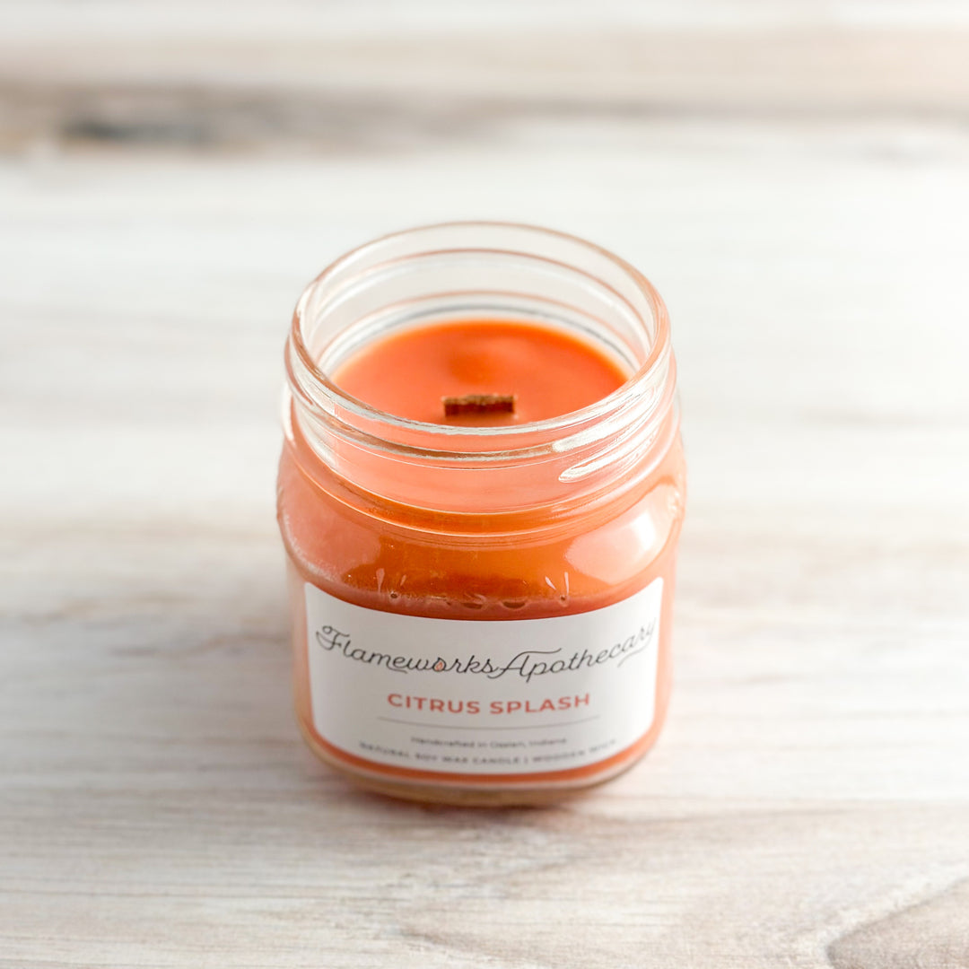 Citrus Splash 8 oz Mason Jar Candle