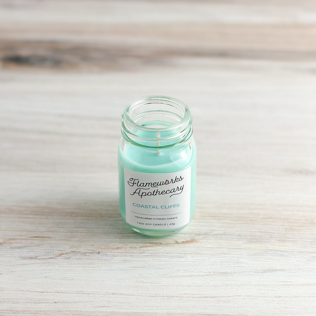 Coastal Cliffs 1.5 oz Mini Mason Jar Candle