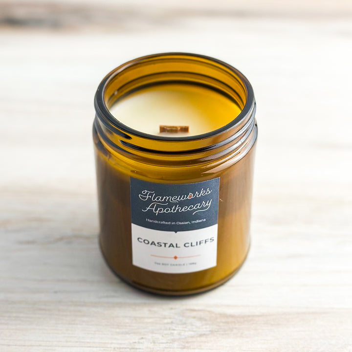 Coastal Cliffs 7 oz Amber Jar Candle