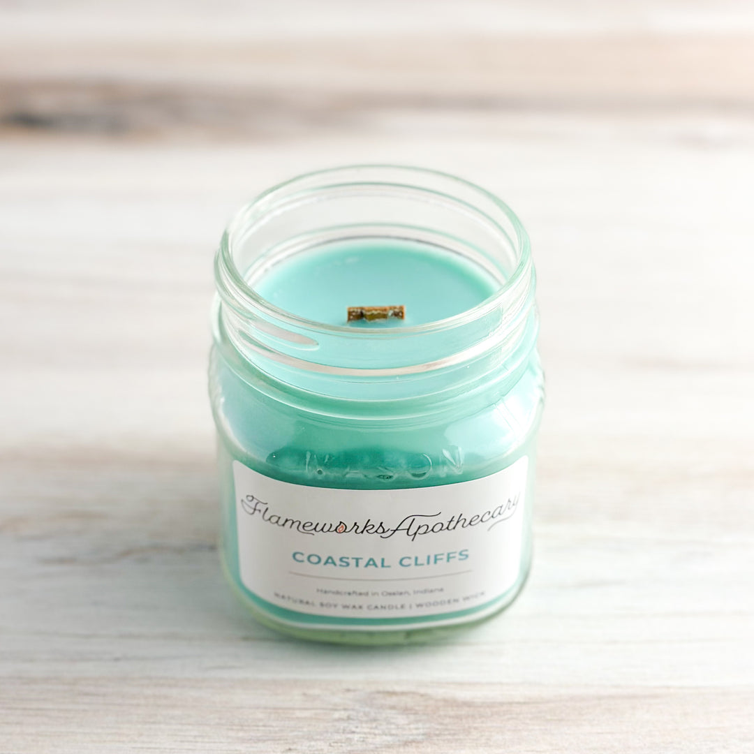 Coastal Cliffs 8 oz Mason Jar Candle