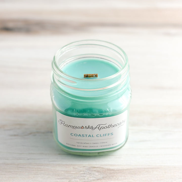 Coastal Cliffs 8 oz Mason Jar Candle