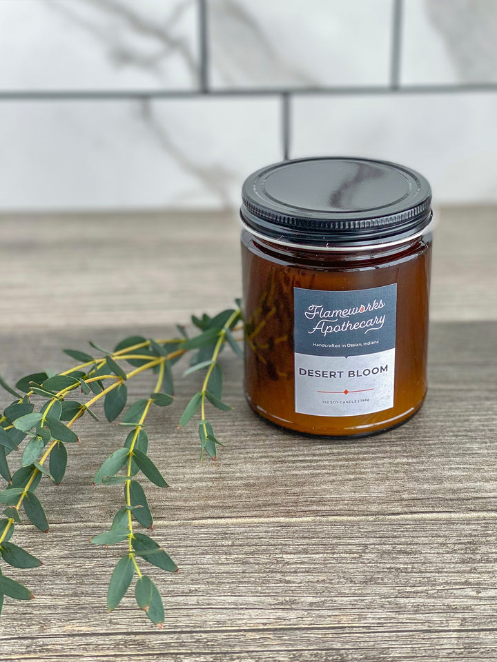 Desert Bloom 7 oz Amber Jar Candle
