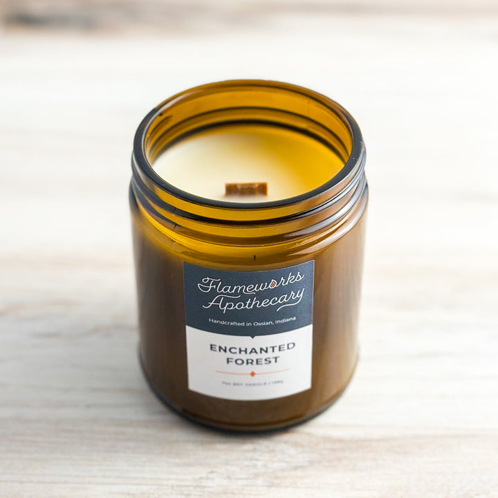 Enchanted Forest 7 oz Amber Jar Candle
