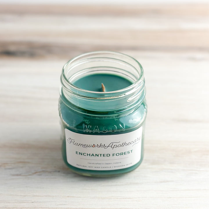 Enchanted Forest 8 oz Mason Jar Candle