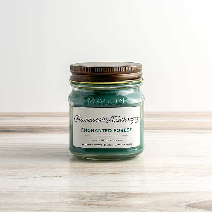 Enchanted Forest 8 oz Mason Jar Candle