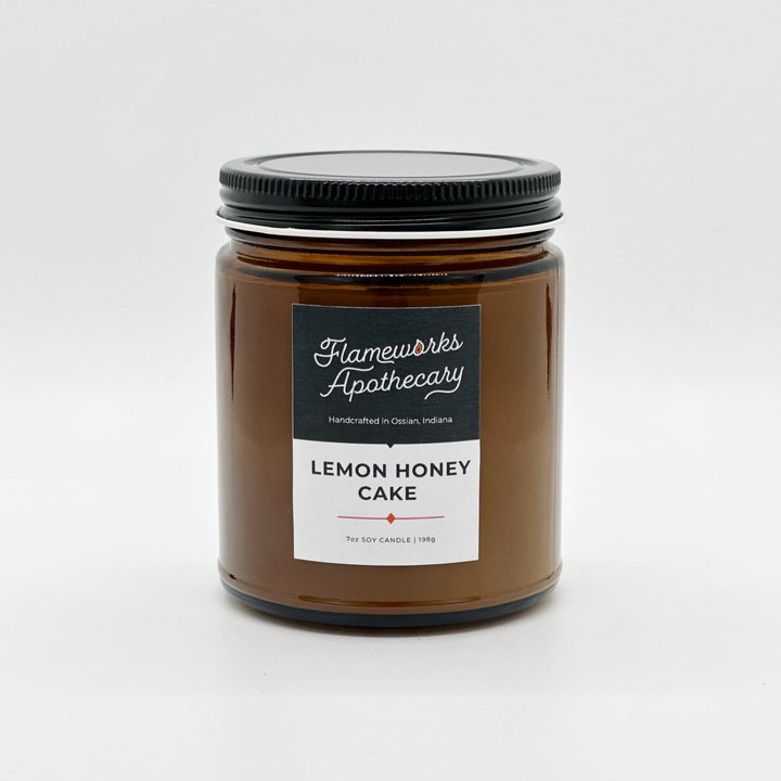 Lemon Honey Cake 7 oz Amber Jar Candle