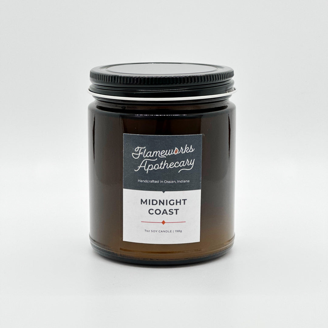 Midnight Coast 7 oz Amber Jar Candle