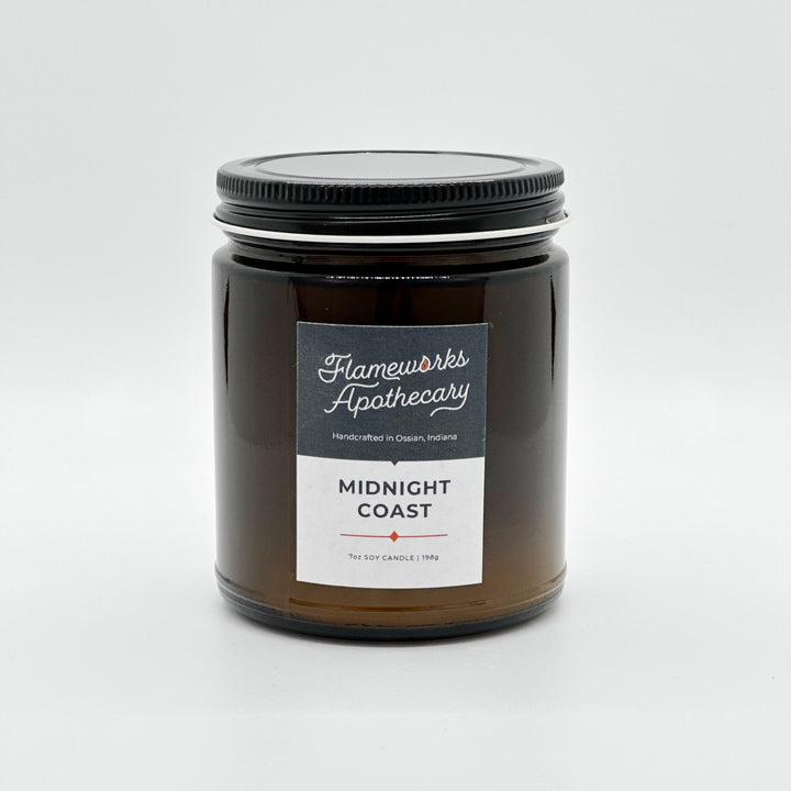 Midnight Coast 7 oz Amber Jar Candle