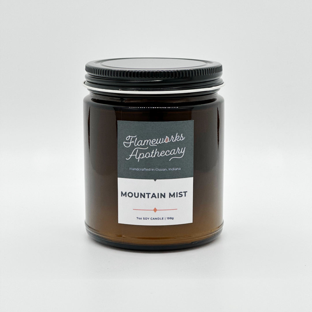 Mountain Mist 7 oz Amber Jar Candle