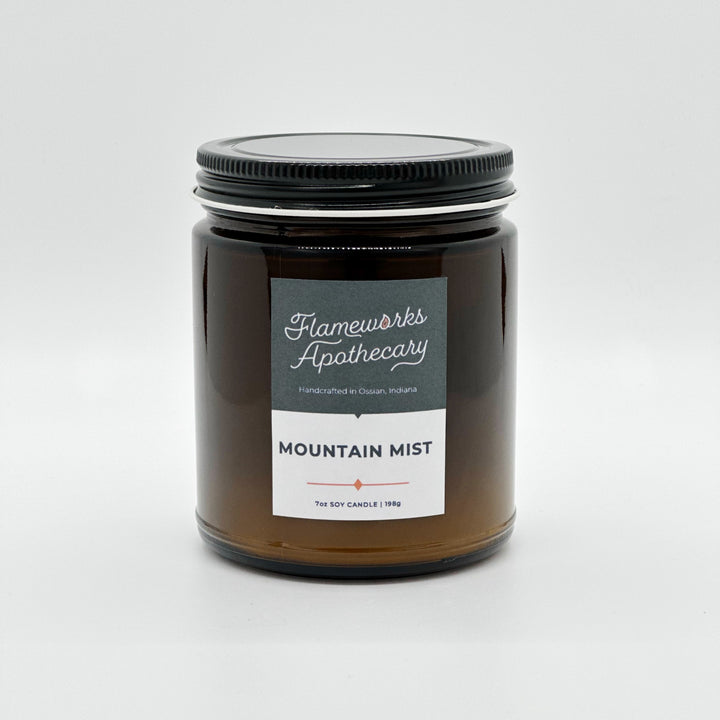 Mountain Mist 7 oz Amber Jar Candle