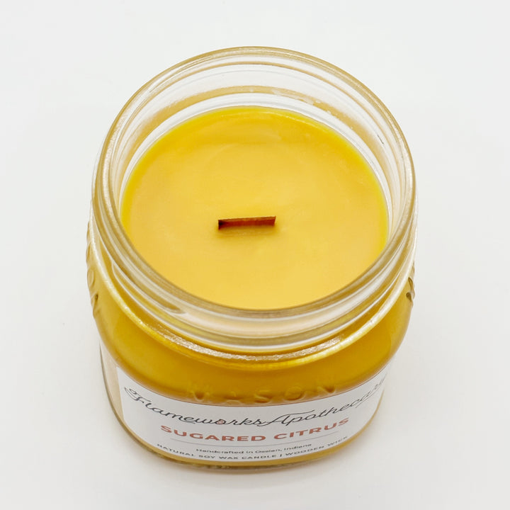 Sugared Citrus 8 oz Mason Jar Candle