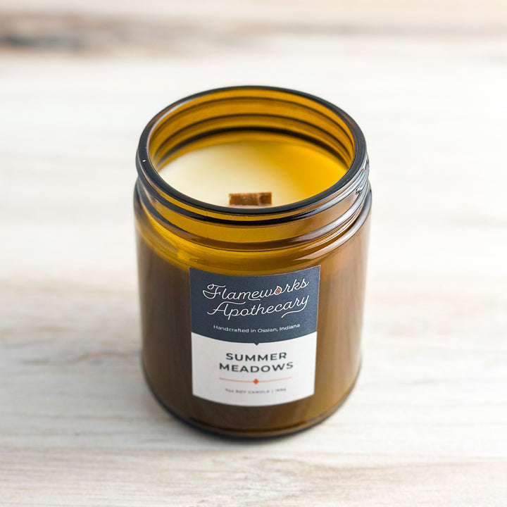 Summer Meadows 7 oz Amber Jar Candle