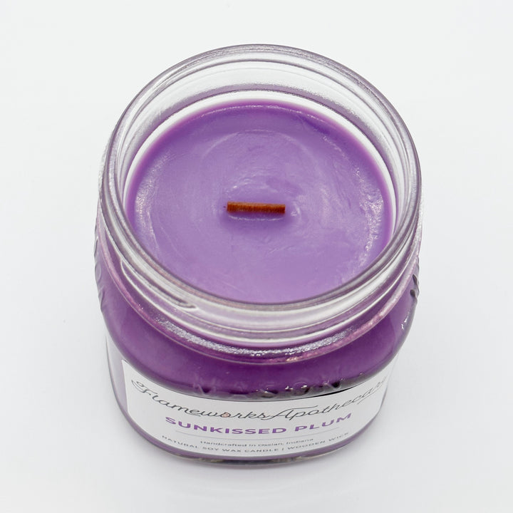 Sunkissed Plum 8 oz Mason Jar Candle