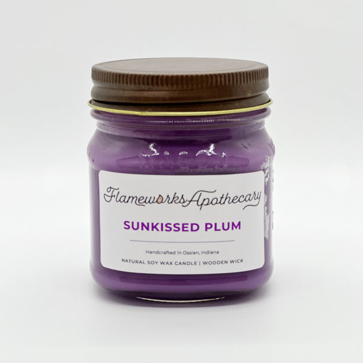 Sunkissed Plum 8 oz Mason Jar Candle