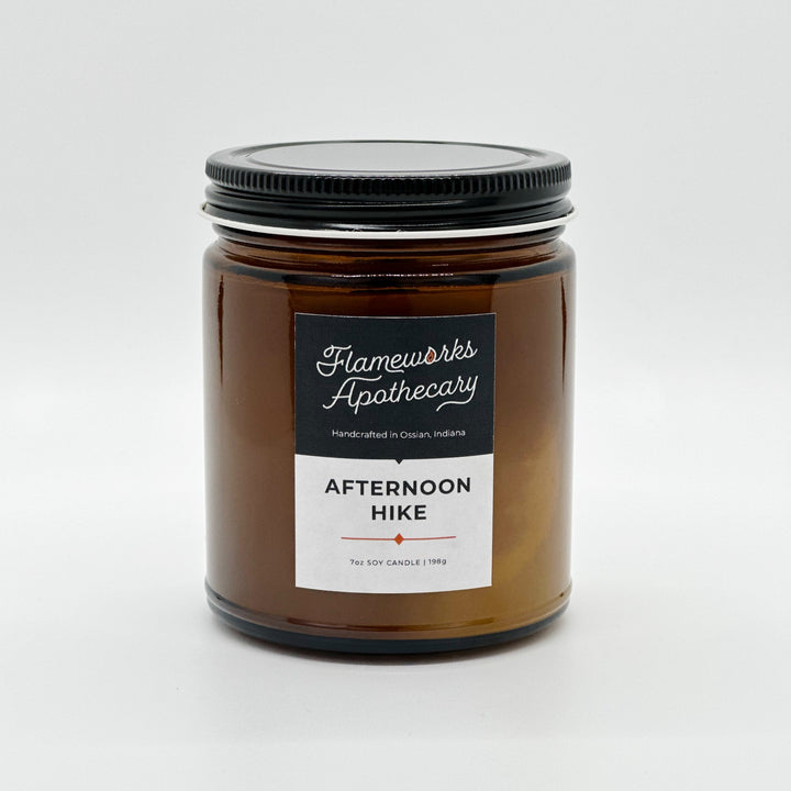 Afternoon Hike 7 oz Amber Jar Candle