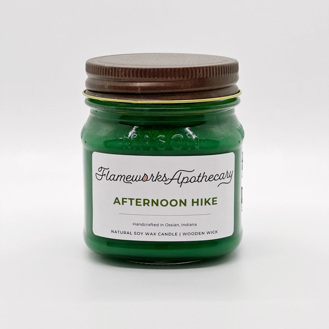 Afternoon Hike 8 oz Mason Jar Candle