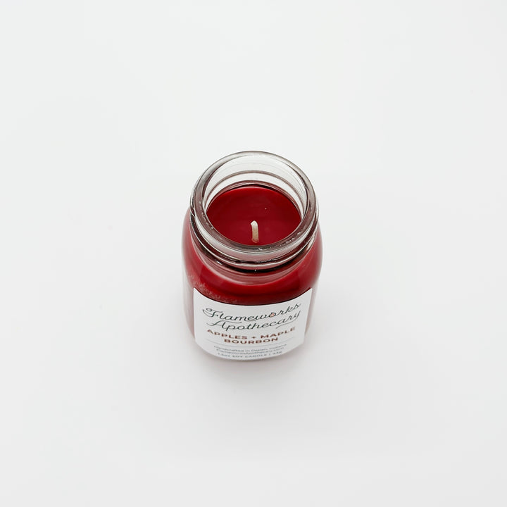 Apples + Maple Bourbon 1.5 oz Mini Mason Jar Candle