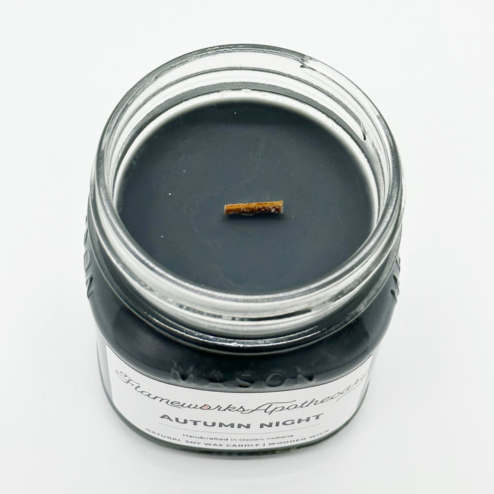 Autumn Night 8 oz Mason Jar Candle