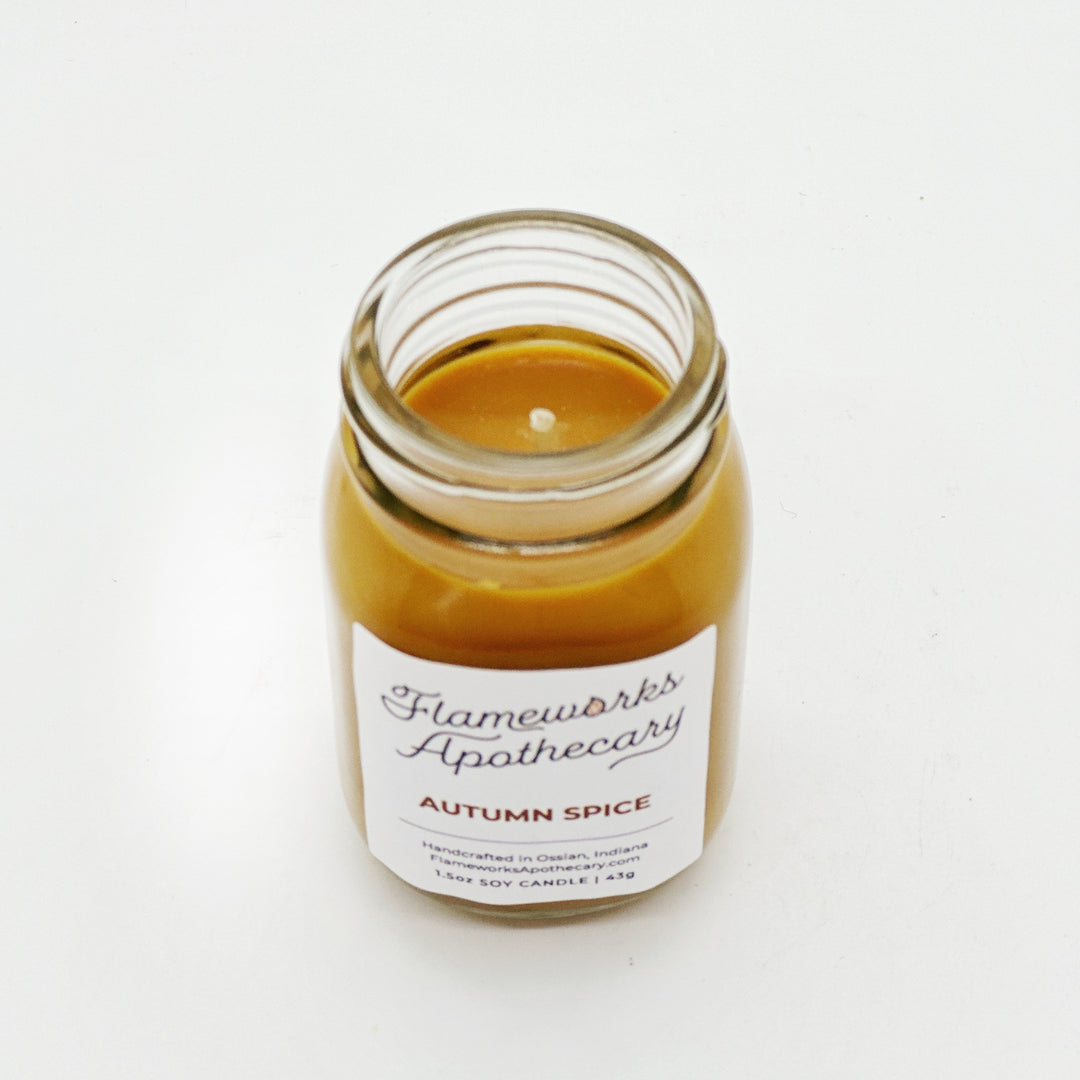Autumn Spice 1.5 oz Mini Mason Jar Candle