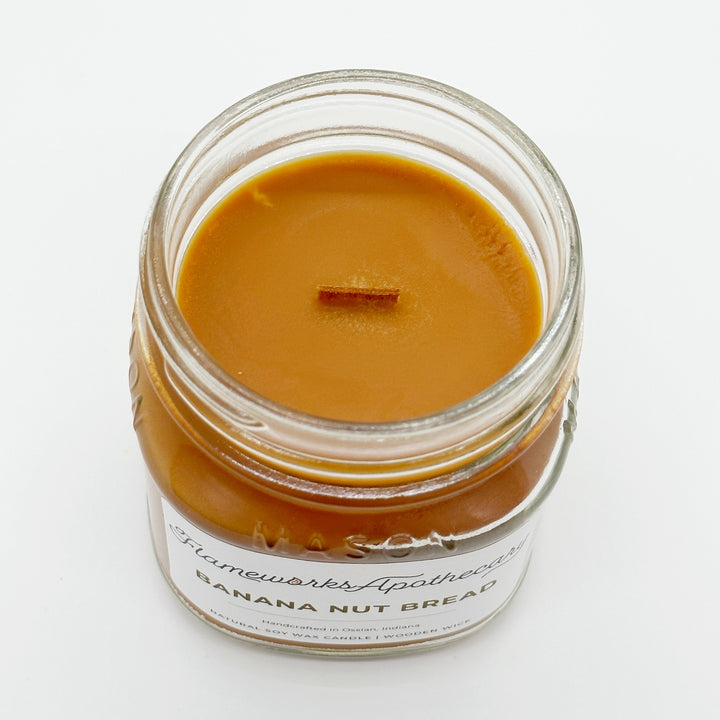 Banana Nut Bread 8 oz Mason Jar Candle