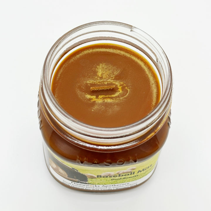 Baseball Mitt 8 oz Mason Jar Candle