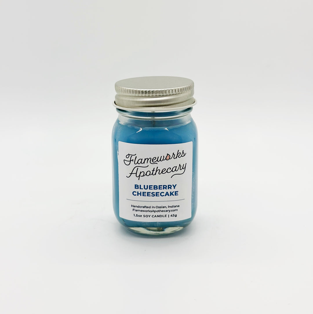 Blueberry Cheesecake 1.5 oz Mini Mason Jar Candle