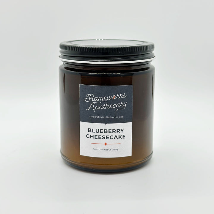 Blueberry Cheesecake 7 oz Amber Jar Candle