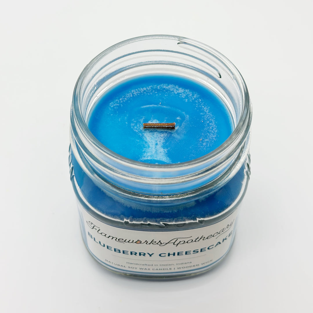 Blueberry Cheesecake 8 oz Mason Jar Candle