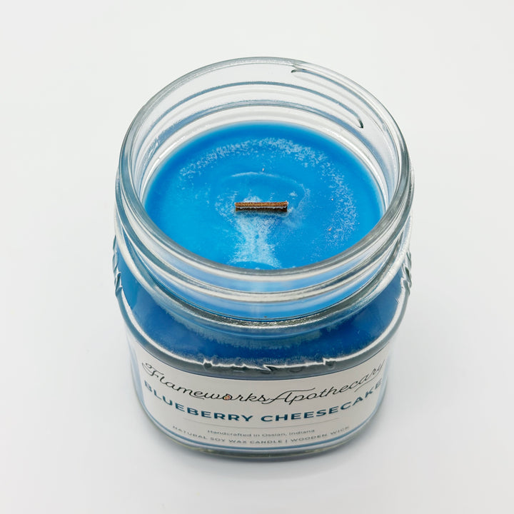 Blueberry Cheesecake 8 oz Mason Jar Candle