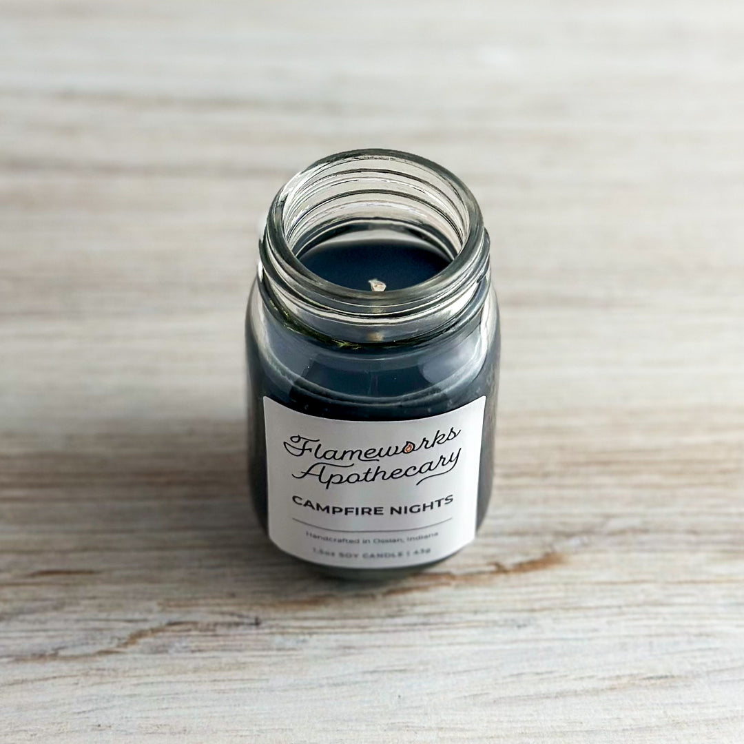 Campfire Nights 1.5 oz Mini Mason Jar Candle