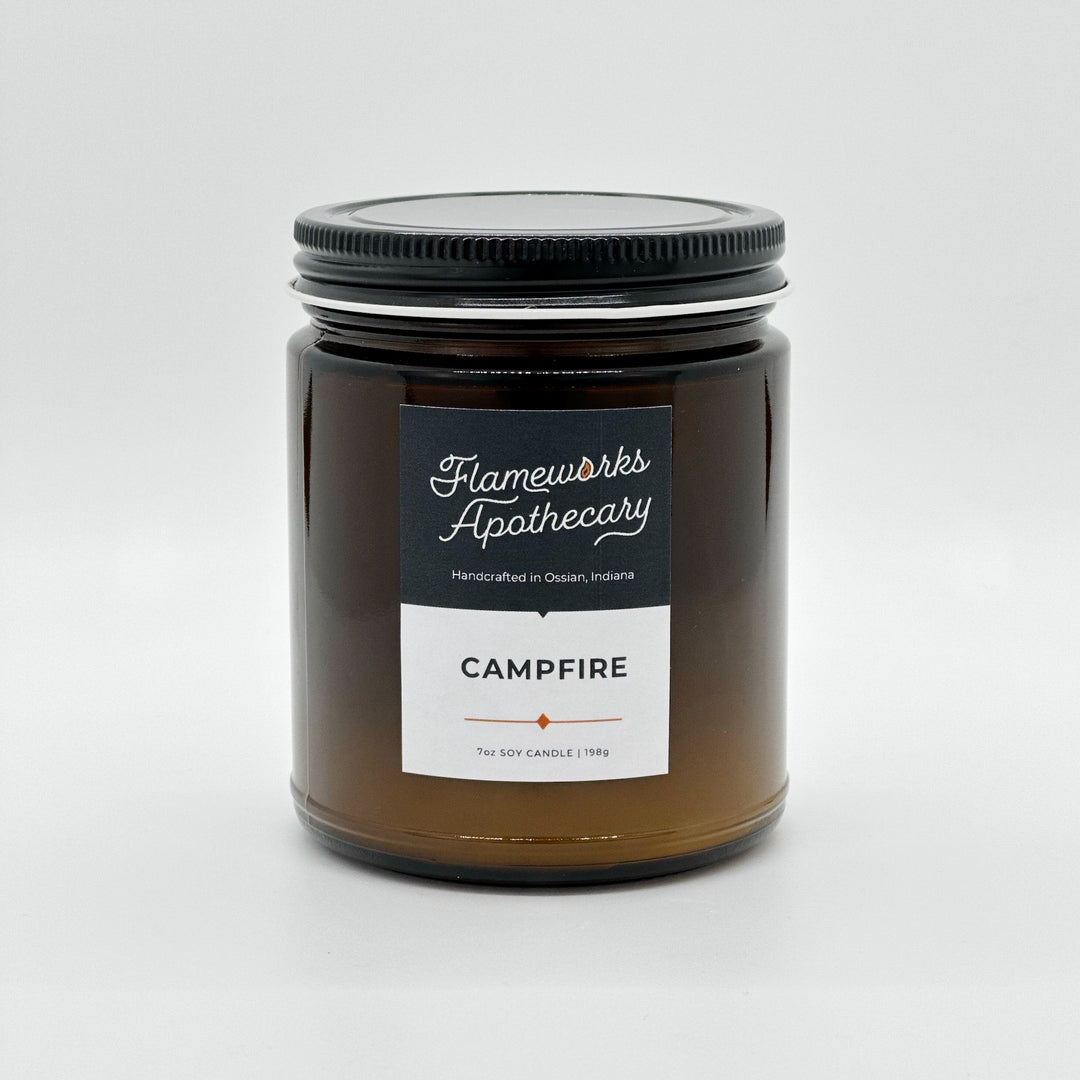 Campfire 7 oz Amber Jar Candle