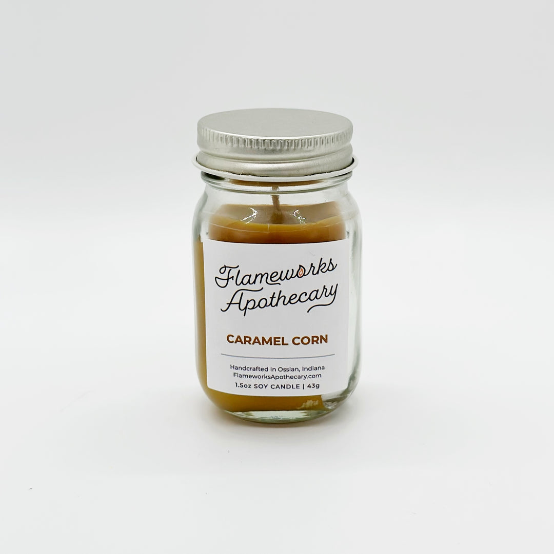 Caramel Corn 1.5 oz Mini Mason Jar Candle