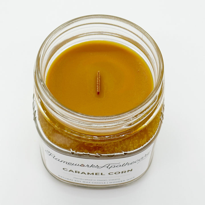 Caramel Corn 8 oz Mason Jar Candle