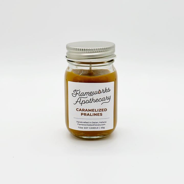 Caramelized Pralines 1.5 oz Mini Mason Jar Candle