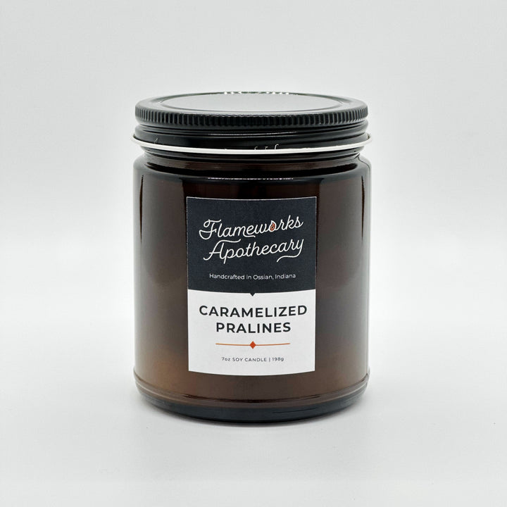 Caramelized Pralines 7 oz Amber Jar Candle