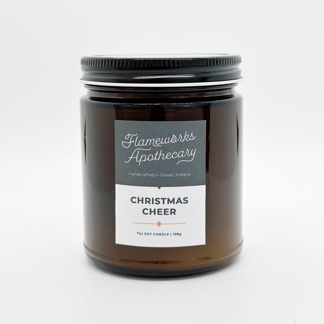 Christmas Cheer 7 oz Amber Jar Candle