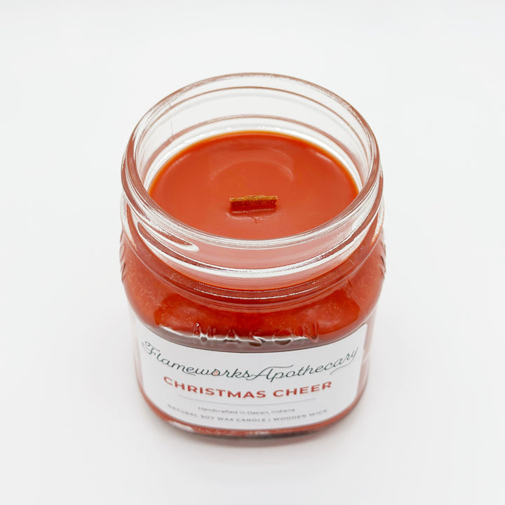 Christmas Cheer 8 oz Mason Jar Candle