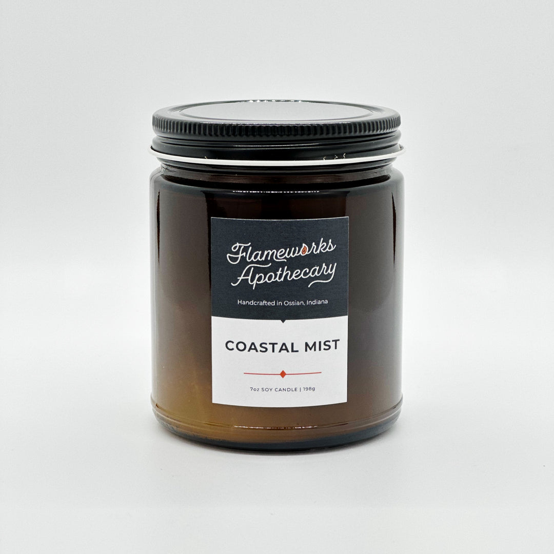 Coastal Mist 7 oz Amber Jar Candle