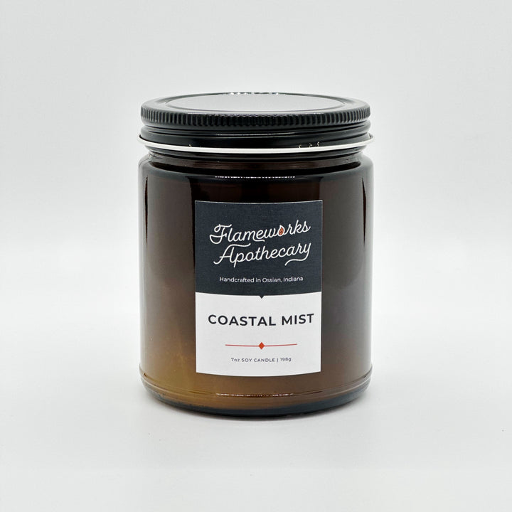 Coastal Mist 7 oz Amber Jar Candle
