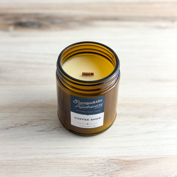 Coffee Shop 7 oz Amber Jar Candle