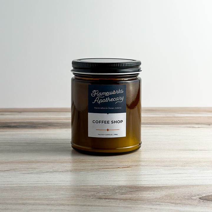 Coffee Shop 7 oz Amber Jar Candle
