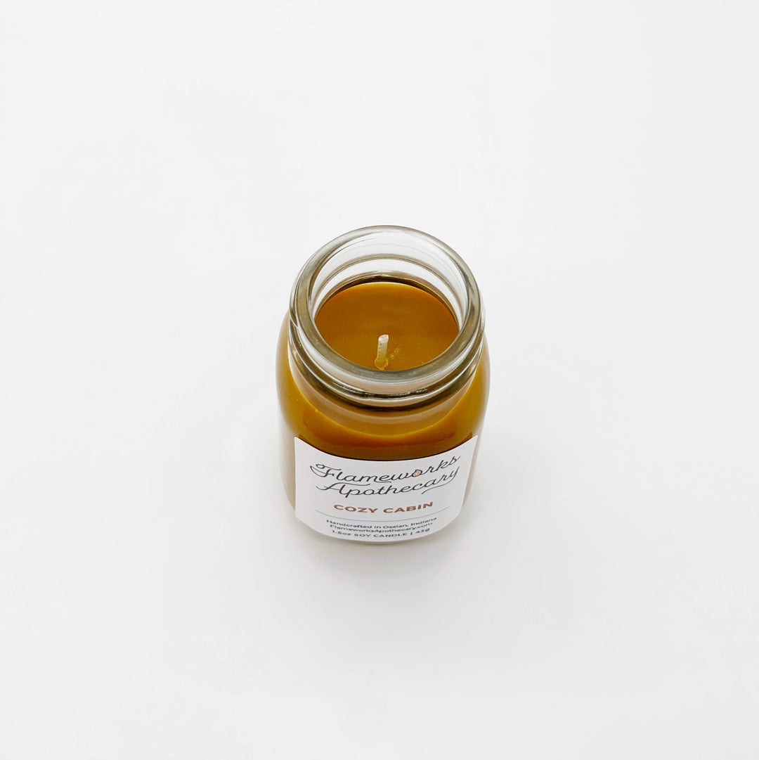 Cozy Cabin 1.5 oz Mini Mason Jar Candle