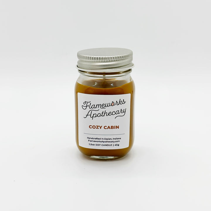 Cozy Cabin 1.5 oz Mini Mason Jar Candle