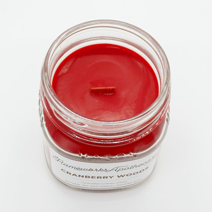 Cranberry Woods 8 oz Mason Jar Candle
